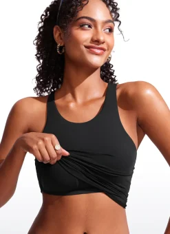 High Neck Racerback Tankini Top