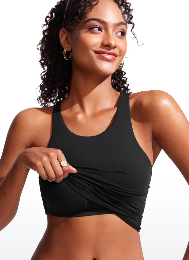 High Neck Racerback Tankini Top