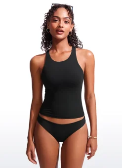 High Neck Racerback Tankini Top