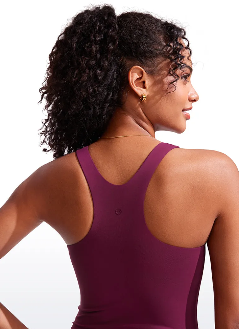 High Neck Racerback Tankini Top