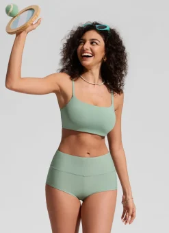High Rise Boyshorts Bikini Bottom 2.5''