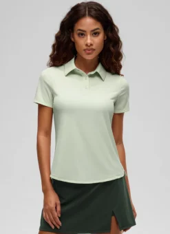 Hip Length Polo Slim Fit Short Sleeve