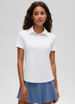 Hip Length Polo Slim Fit Short Sleeve