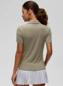 Hip Length Polo Slim Fit Short Sleeve