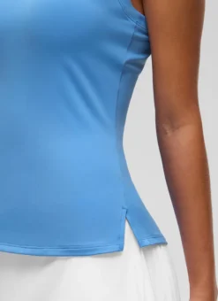 Hip Length Slim Fit Sleeveless Polo