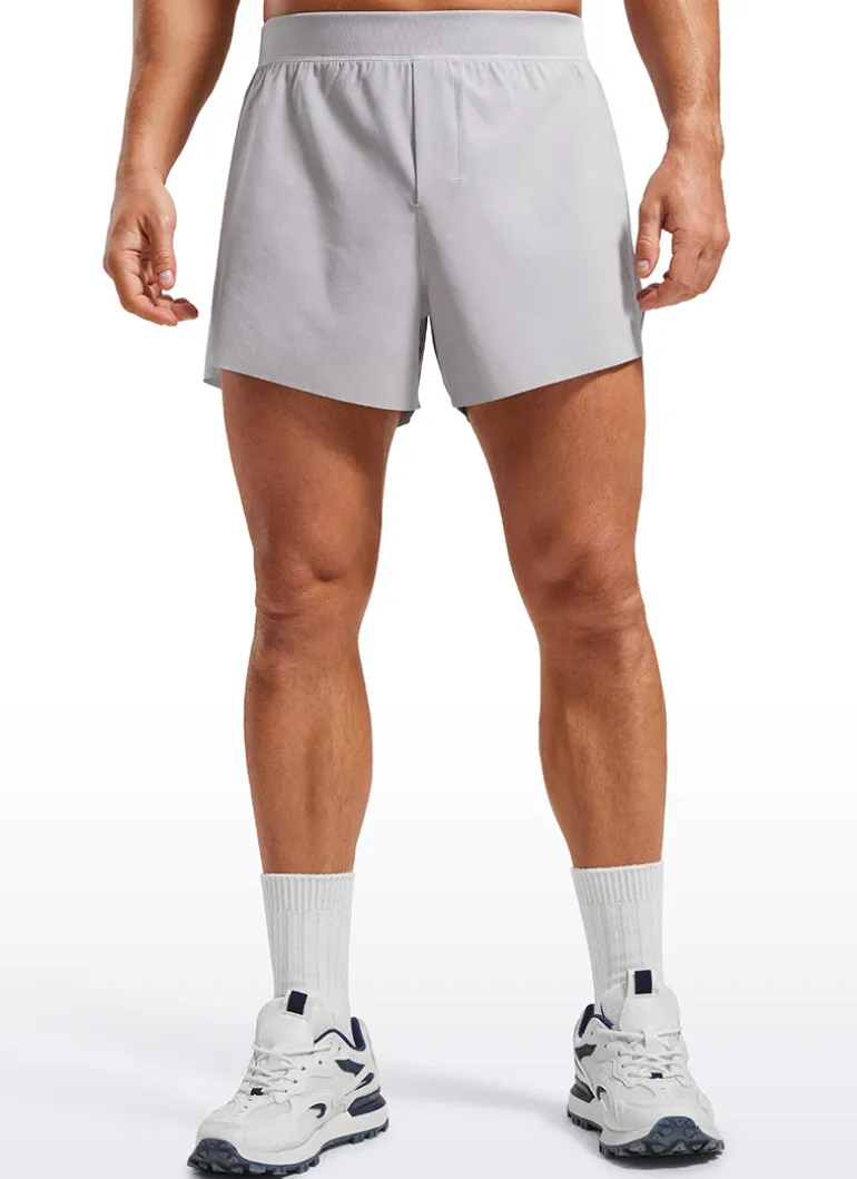 2 in 1 Side Split Dolphin Shorts 4'' with Pockets