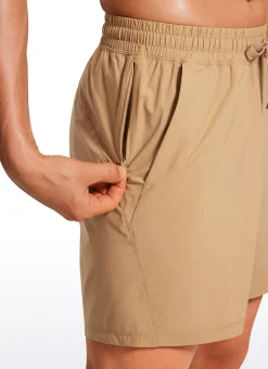 Lightweight Athletic Pocketed Shorts 7''- Linerless
