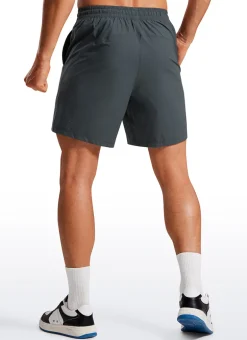Lightweight Athletic Pocketed Shorts 7''- Linerless