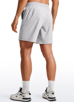 Lightweight Athletic Pocketed Shorts 7''- Linerless
