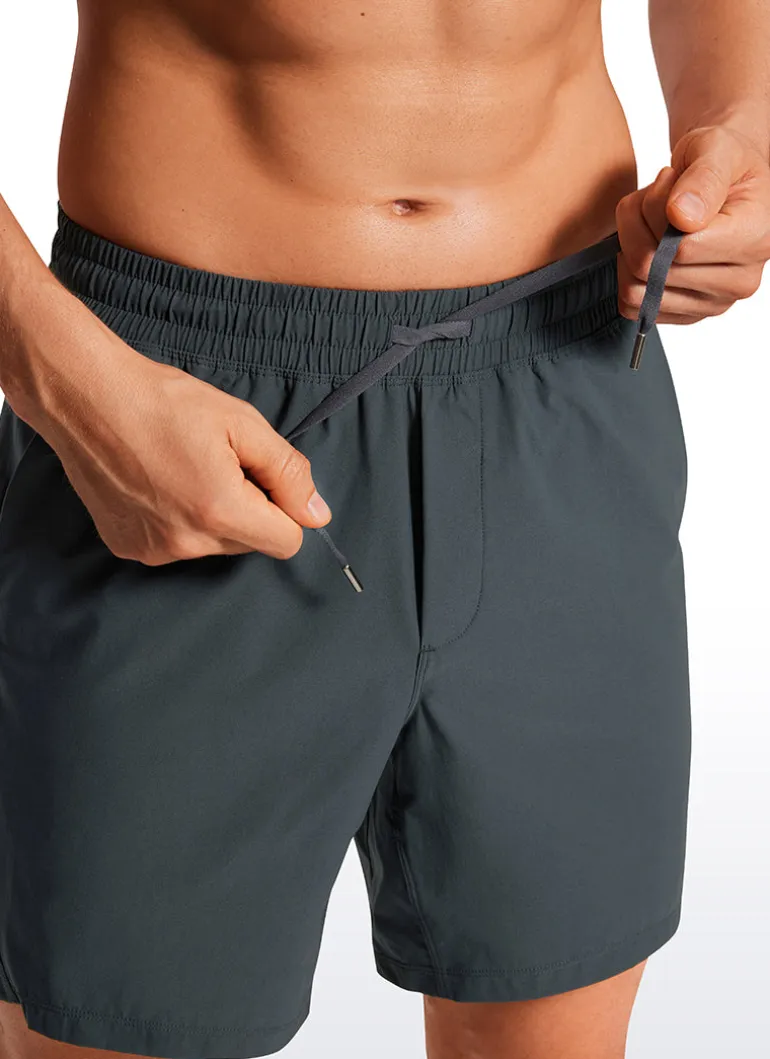 Lightweight Athletic Pocketed Shorts 7''- Linerless