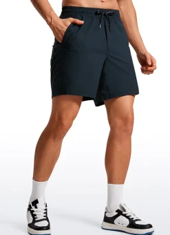 Lightweight Athletic Pocketed Shorts 7''- Linerless