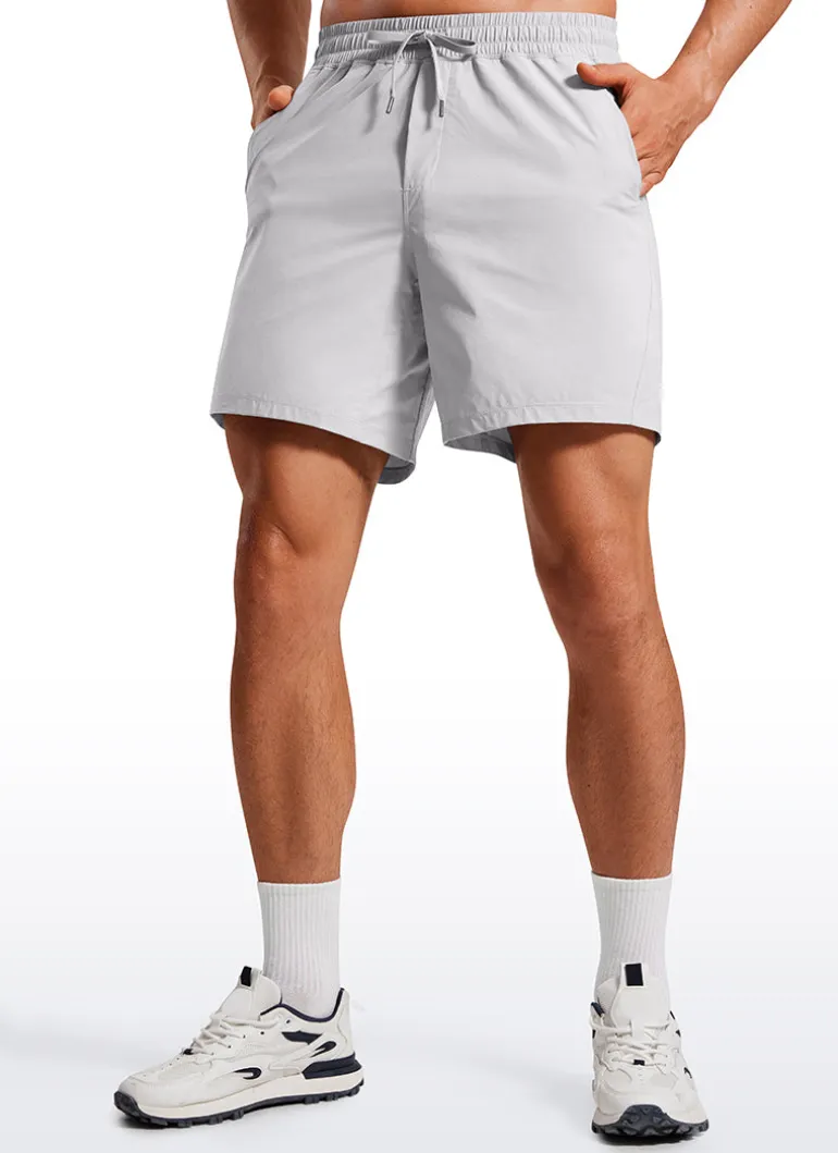 Lightweight Athletic Pocketed Shorts 7''- Linerless