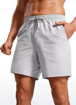 Lightweight Athletic Pocketed Shorts 7''- Linerless