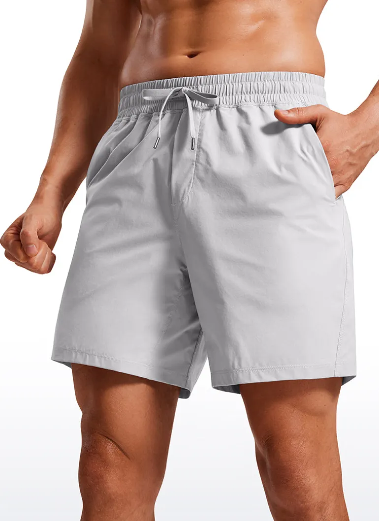 Lightweight Athletic Pocketed Shorts 7''- Linerless