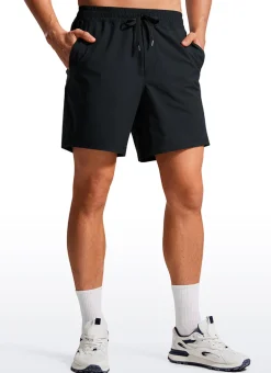 Lightweight Athletic Pocketed Shorts 7''- Linerless