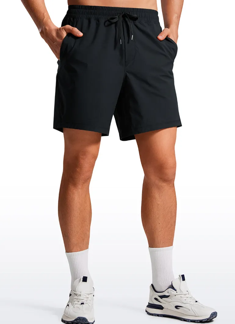 Lightweight Athletic Pocketed Shorts 7''- Linerless