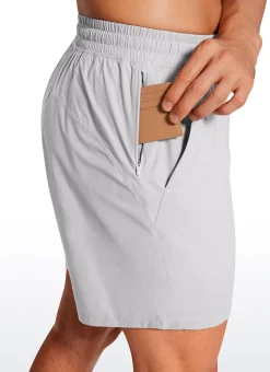 Lightweight Athletic Pocketed Shorts 7''- Linerless