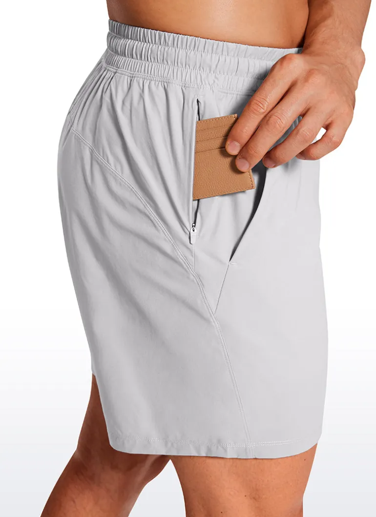 Lightweight Athletic Pocketed Shorts 7''- Linerless
