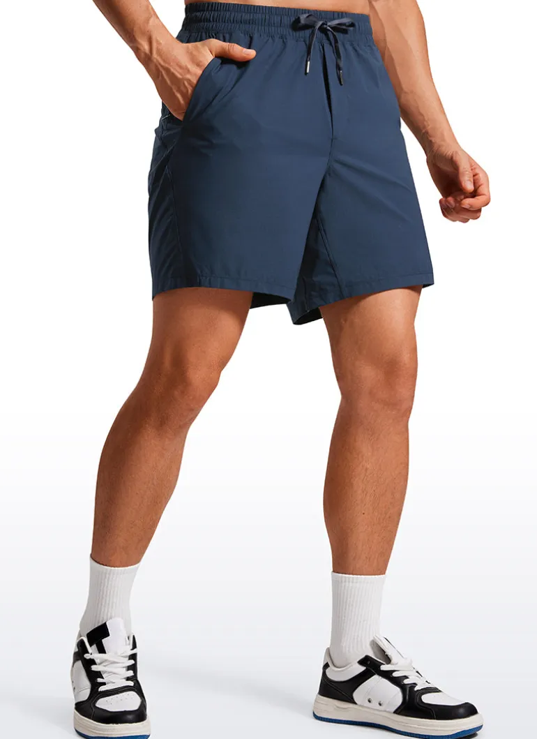 Lightweight Athletic Pocketed Shorts 7''- Linerless