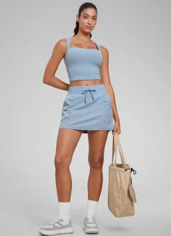 Lightweight High Rise Skirts Drawstring Skirt