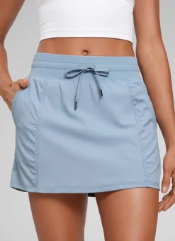 Lightweight High Rise Skirts Drawstring Skirt