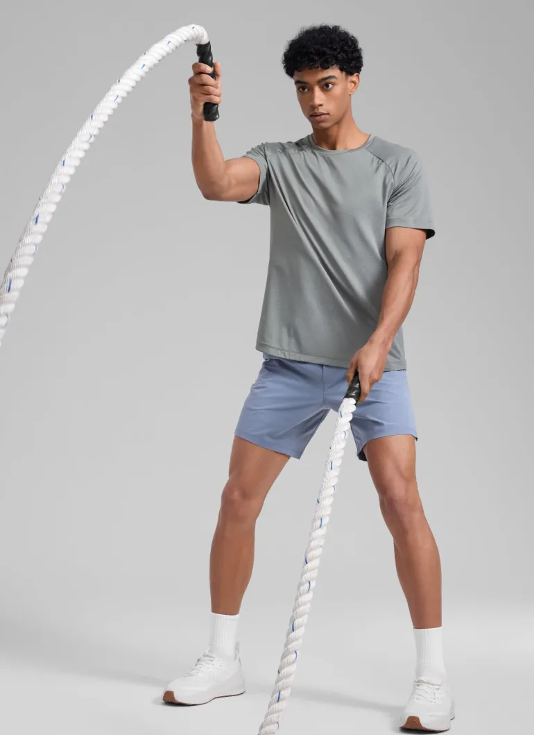Lightweight Quick Dry Short Sleeves Crew Neck