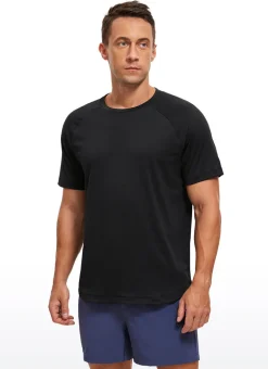 Lightweight Quick Dry Short Sleeves Crew Neck