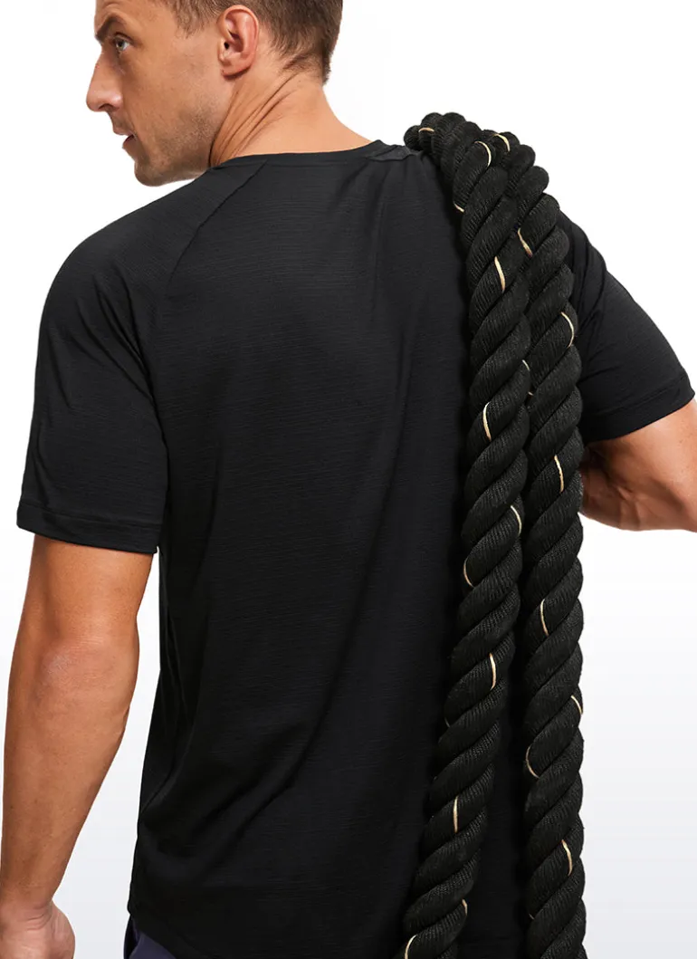 Lightweight Quick Dry Short Sleeves Crew Neck