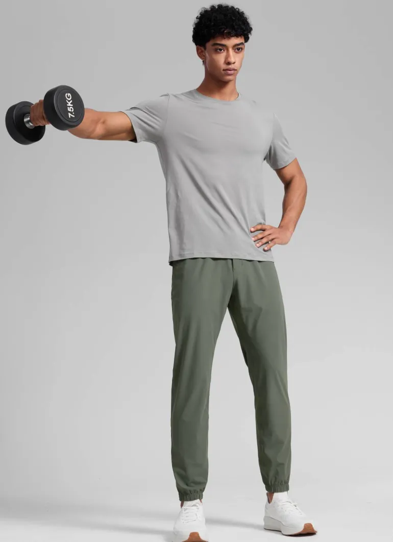 Lightweight Quick Dry Slim-Fit Joggers 29"-Zipper Pockets