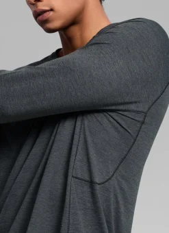Lightweight Rounded Scallop Bottom Long Sleeves