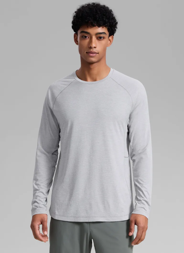 Lightweight Rounded Scallop Bottom Long Sleeves