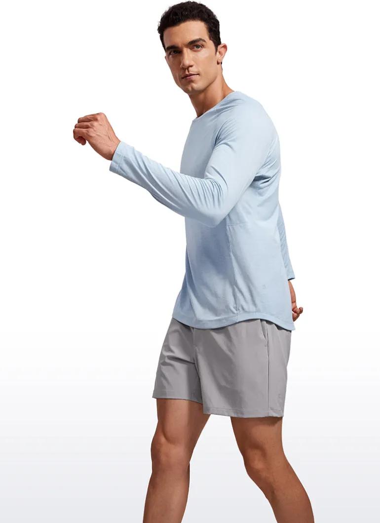 Lightweight Rounded Scallop Bottom Long Sleeves