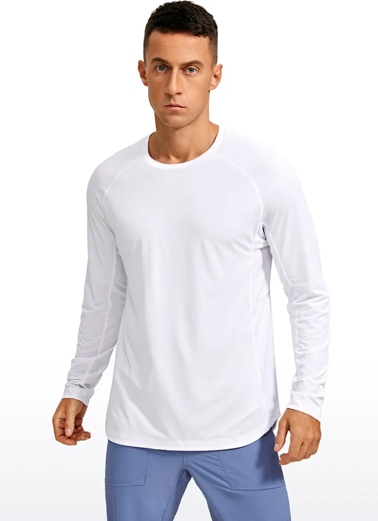 Lightweight Rounded Scallop Bottom Long Sleeves
