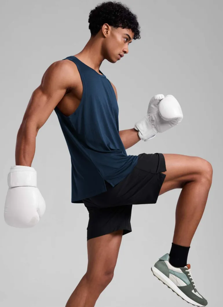 Lightweight Side Slits Narrow Shoulder Tank
