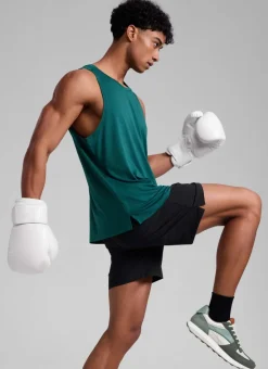 Lightweight Side Slits Narrow Shoulder Tank