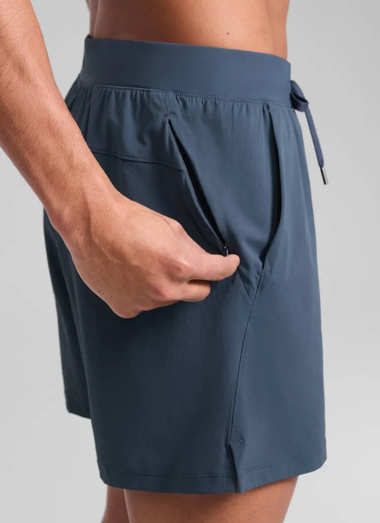 Lightweight Stretchy Athletic Workout Shorts with Zipper Pocket 5''