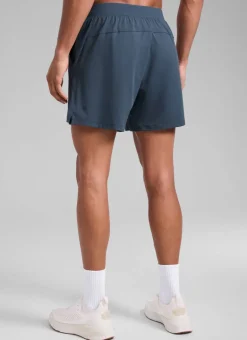Lightweight Stretchy Athletic Workout Shorts with Zipper Pocket 5''