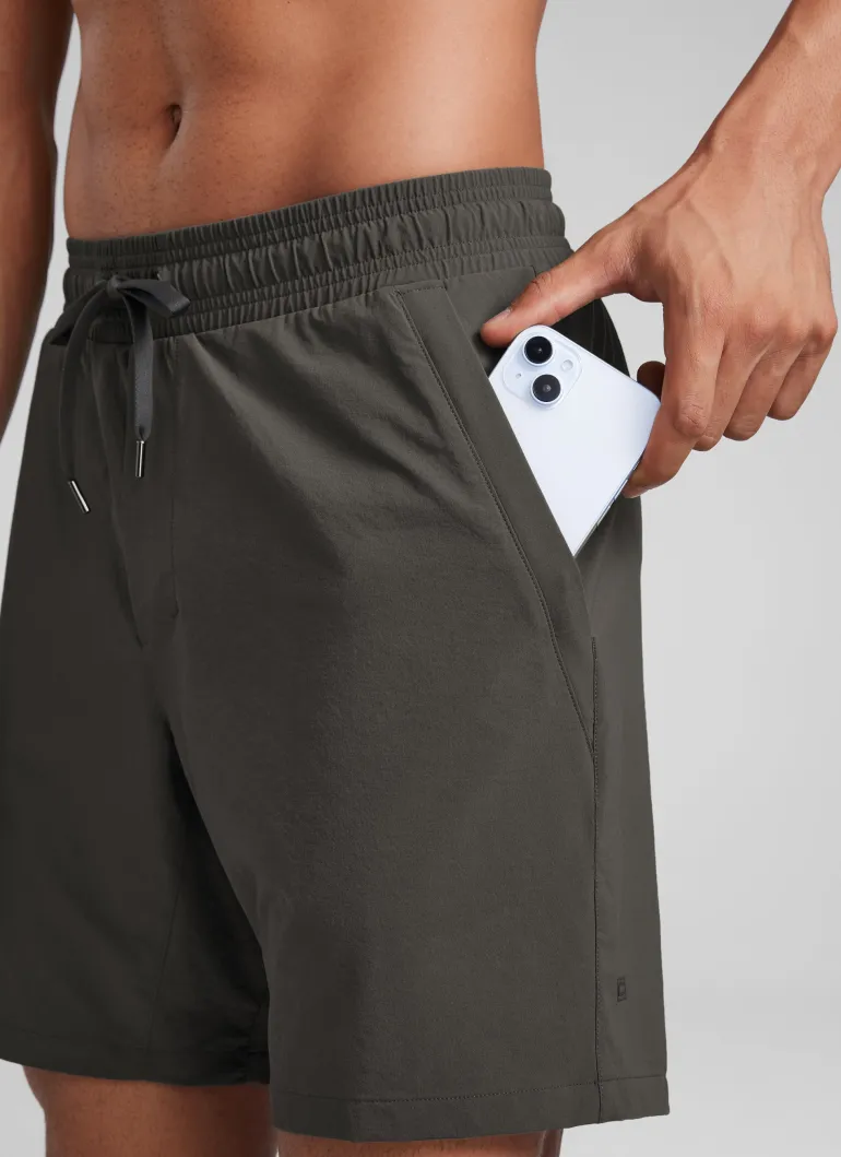 Lightweight Water Resistant Shorts 7" with Zip Pockets