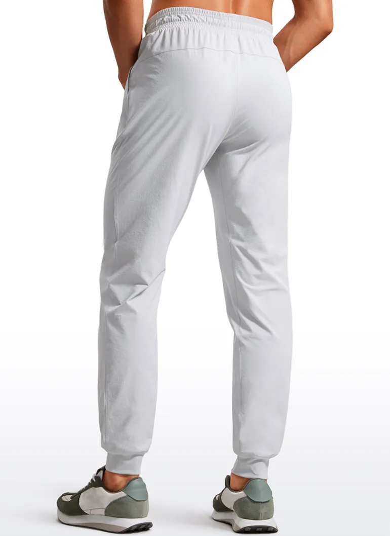 Lightweight Water Resistant Athletic Joggers with Zip Pockets 31"
