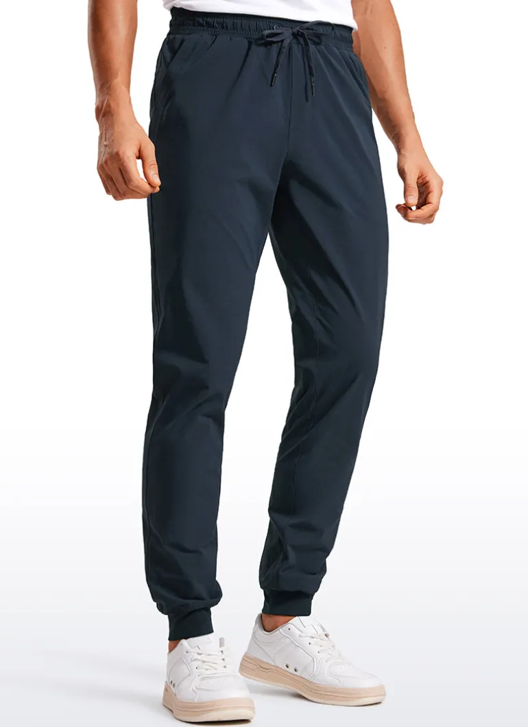Lightweight Water Resistant Athletic Joggers with Zip Pockets 31"