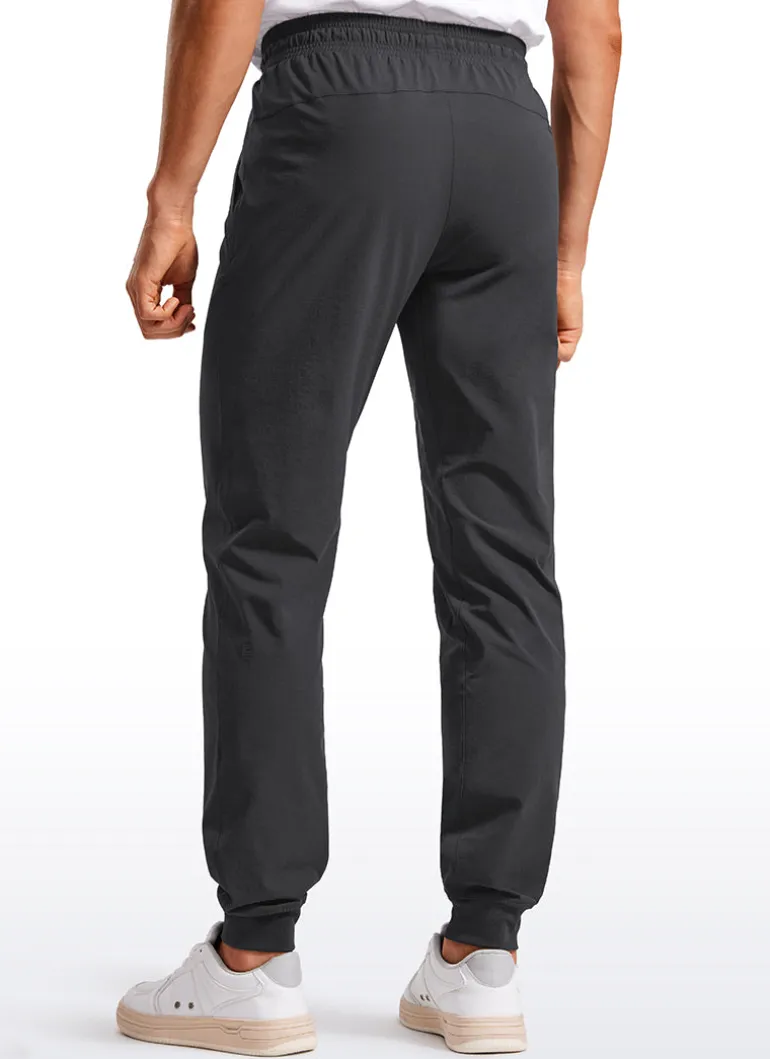 Lightweight Water Resistant Athletic Joggers with Zip Pockets 31"