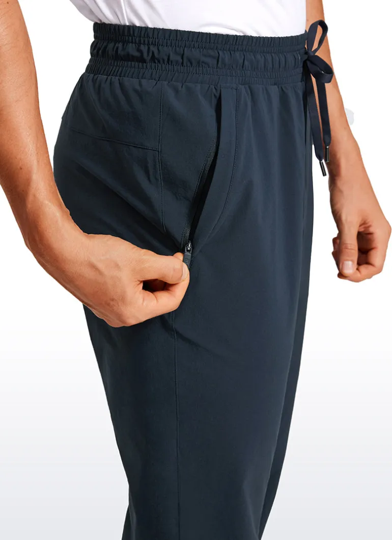 Lightweight Water Resistant Athletic Joggers with Zip Pockets 31"
