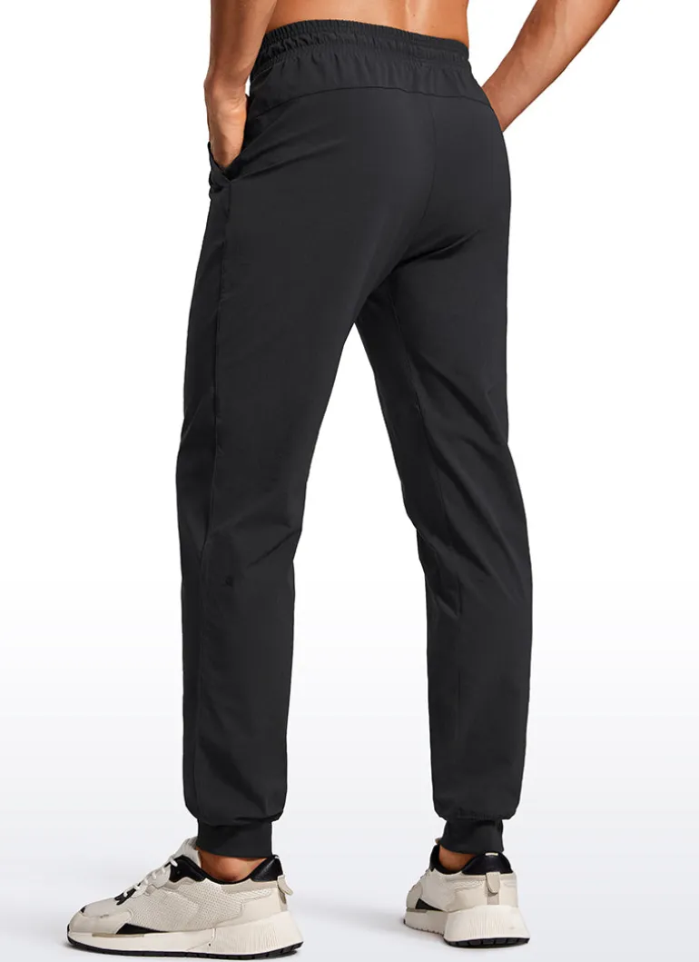 Lightweight Water Resistant Athletic Joggers with Zip Pockets 31"