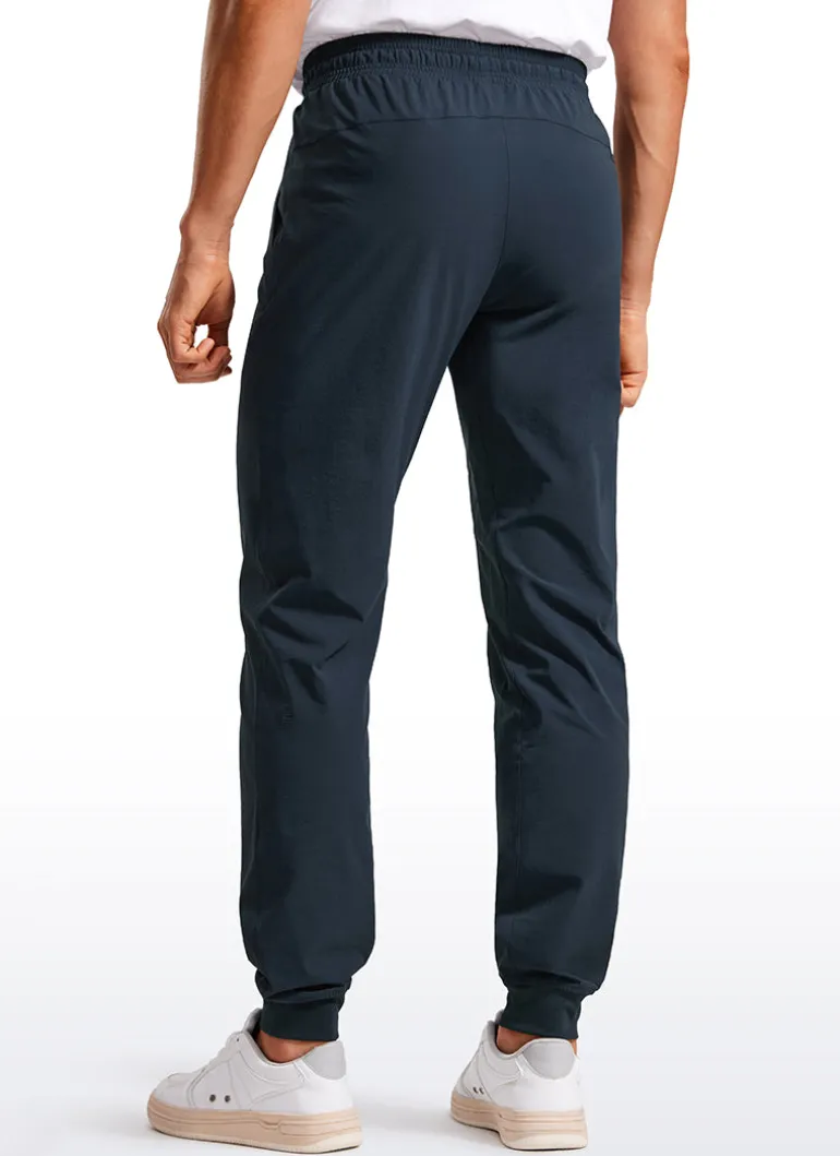 Lightweight Water Resistant Athletic Joggers with Zip Pockets 31"