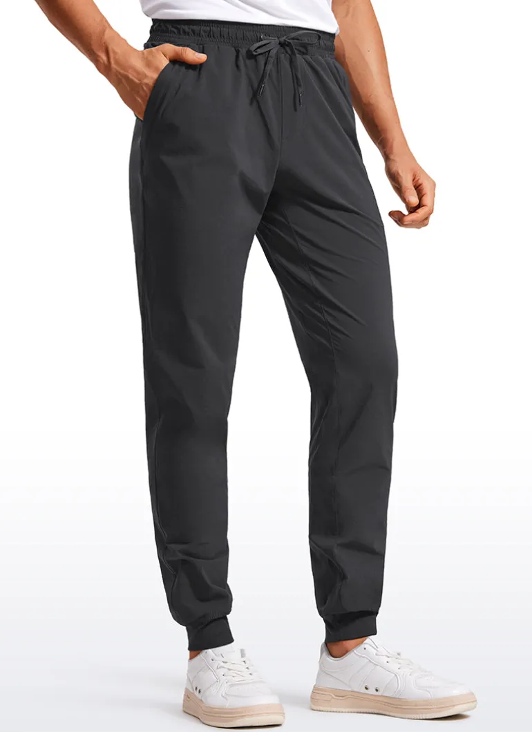 Lightweight Water Resistant Athletic Joggers with Zip Pockets 31"