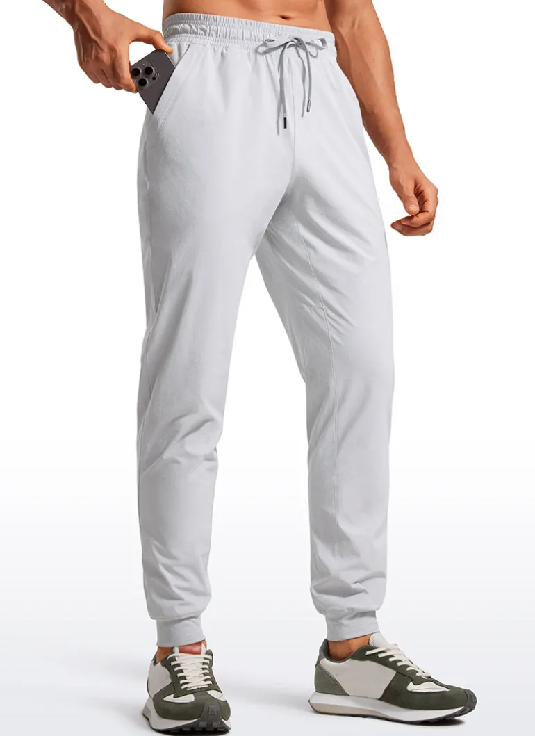 Lightweight Water Resistant Athletic Joggers with Zip Pockets 31"