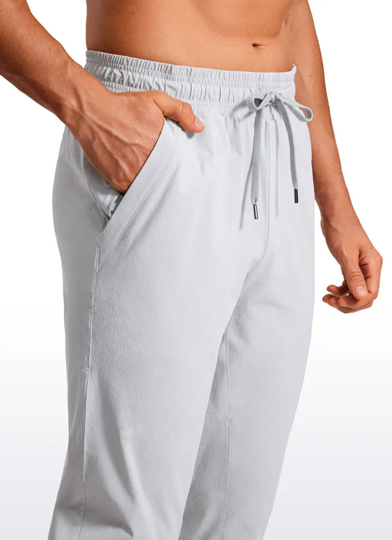 Lightweight Water Resistant Athletic Joggers with Zip Pockets 31"
