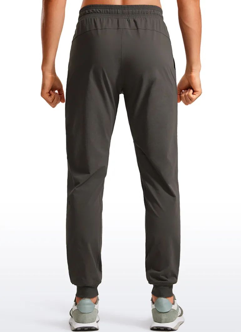 Lightweight Water Resistant Athletic Joggers with Zip Pockets 31"