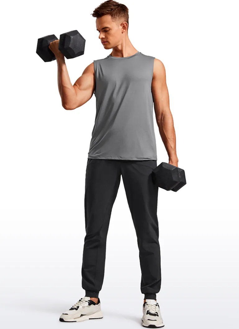 Lightweight Water Resistant Athletic Joggers with Zip Pockets 31"