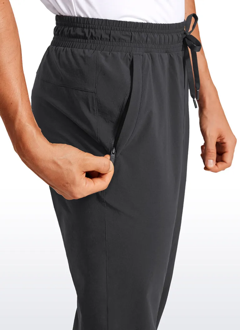 Lightweight Water Resistant Athletic Joggers with Zip Pockets 31"